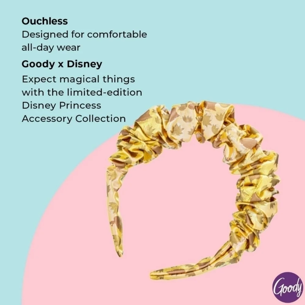New! Disney Princess Tiana Wet Brush Goody Tiara Crown Headband Detangler Set